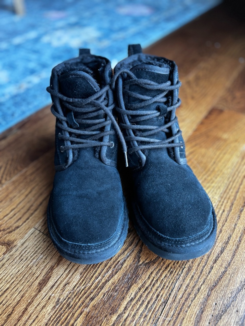 UGG Women’s Black Suede Chukka Boot with Fleece Lining
